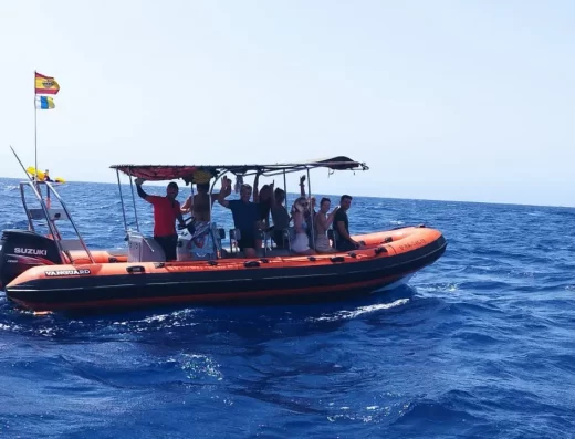 Pis Pas zodiac boat during excursion in Tenerife