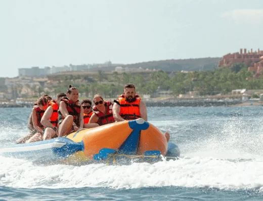 Banana boat in Tenerife